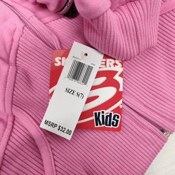 Skechers Kids Y2K Girls Lightweight Jacket Size 7 Small Pink NWT - Picture 10 of 11